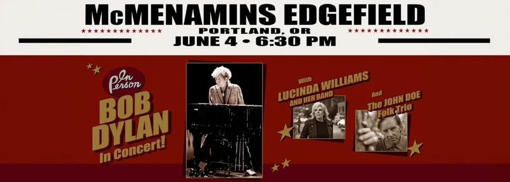 Bob Dylan at McMenamins Historic Edgefield Amphitheater