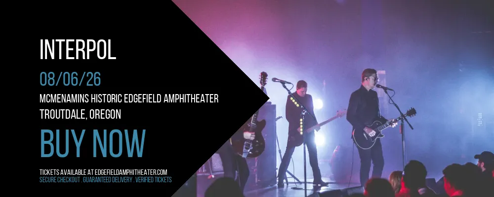 Interpol at McMenamins Historic Edgefield Amphitheater
